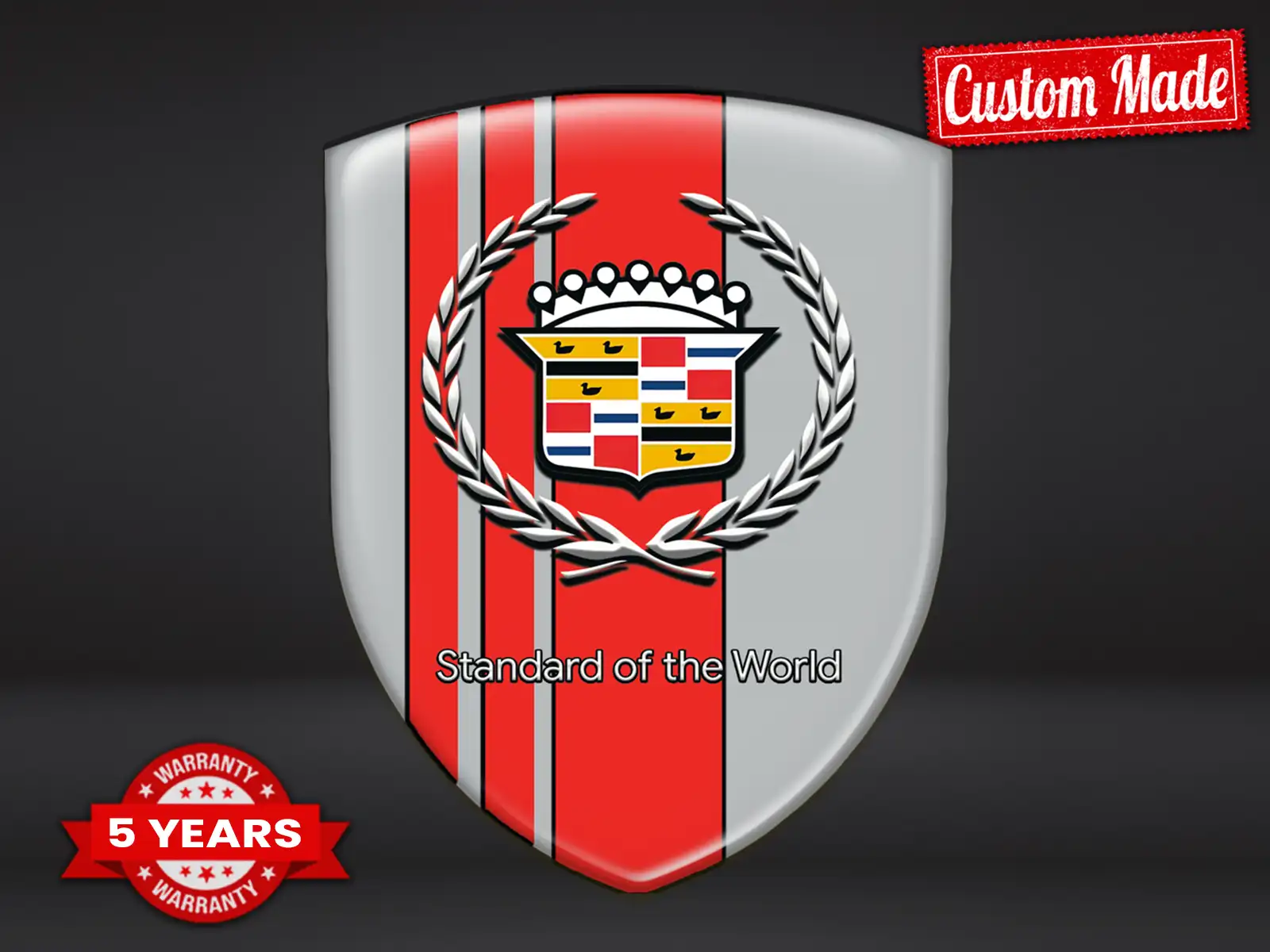 Cadillac Badges Auto Résistants Max Sport Stylés